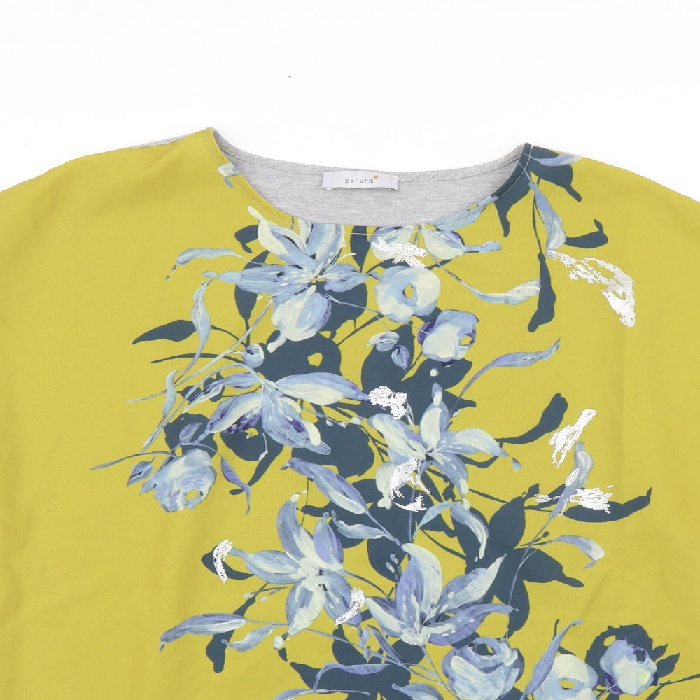 Marks and Spencer Womens Multicoloured Floral  Basic T-Shirt Size 16