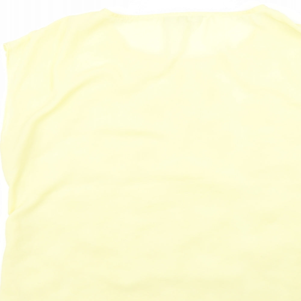redherring Womens Yellow   Basic Blouse Size 16