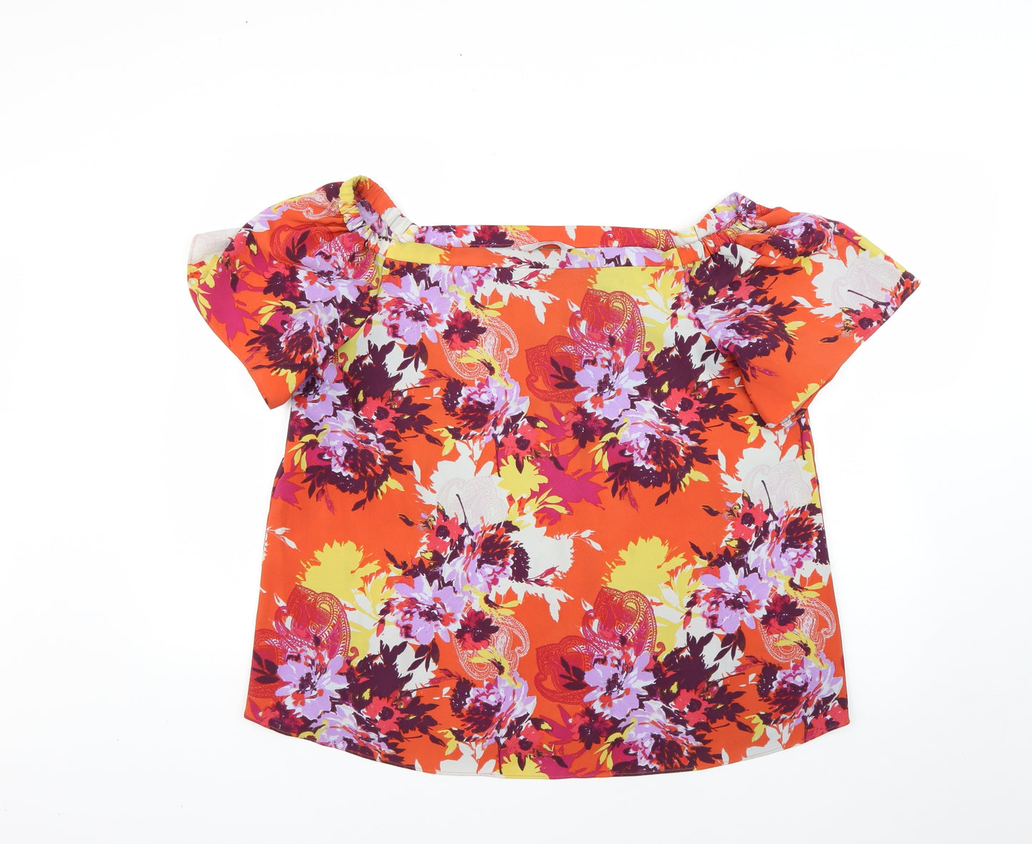 George Womens Multicoloured Floral  Basic Blouse Size 14