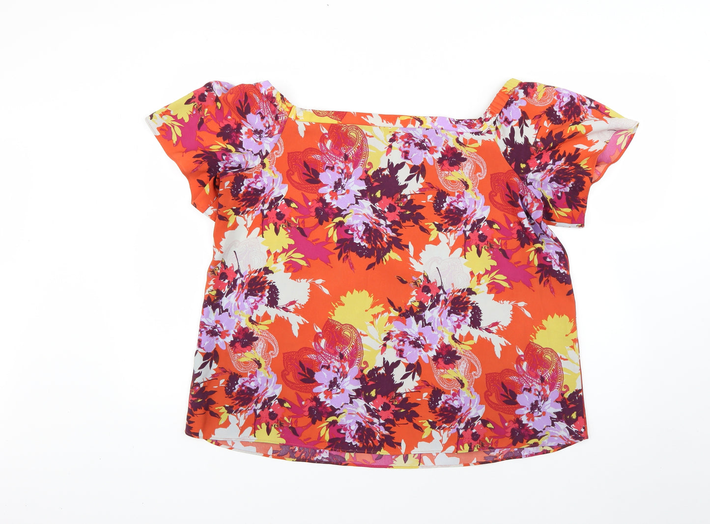 George Womens Multicoloured Floral  Basic Blouse Size 14