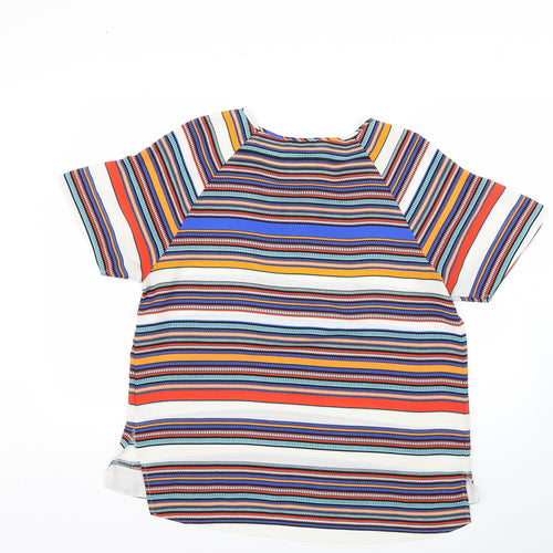 Papaya Womens Multicoloured Striped  Basic Blouse Size 14
