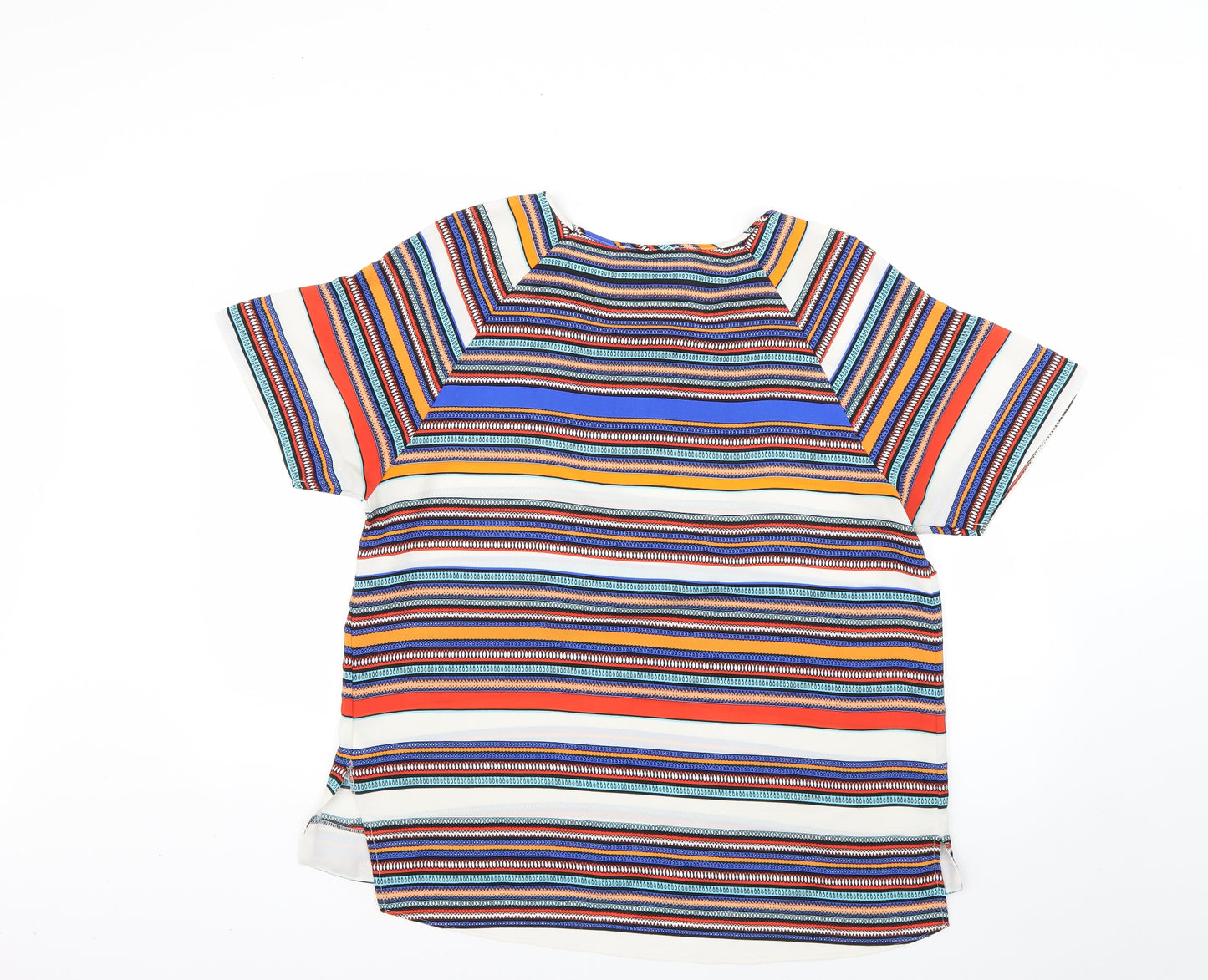 Papaya Womens Multicoloured Striped  Basic Blouse Size 14
