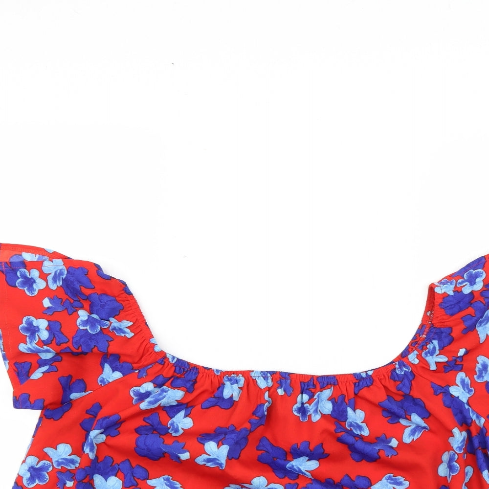 Primark Womens Multicoloured Floral  Basic Blouse Size 16