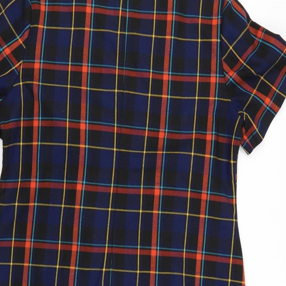 George Womens Multicoloured Check  Jumper Dress  Size 18