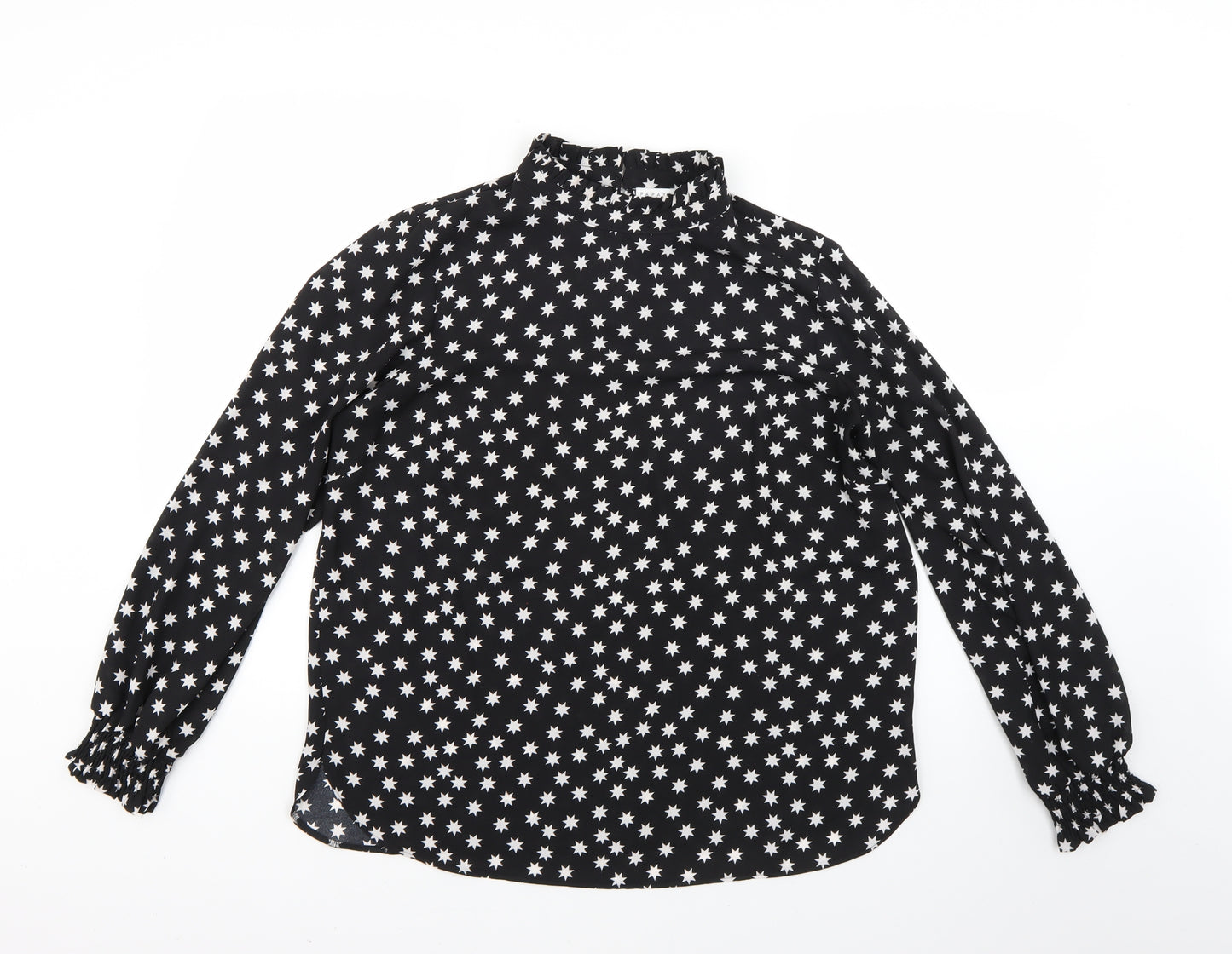 Matalan Womens Black Polka Dot  Basic Blouse Size 14