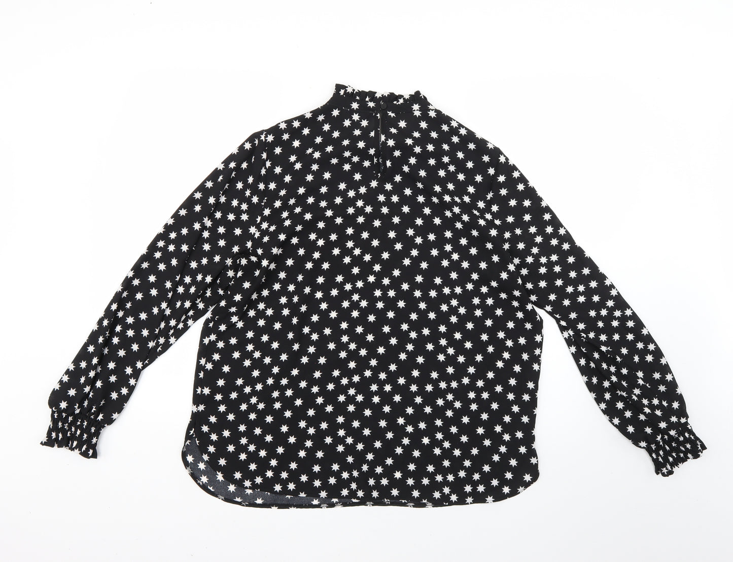 Matalan Womens Black Polka Dot  Basic Blouse Size 14