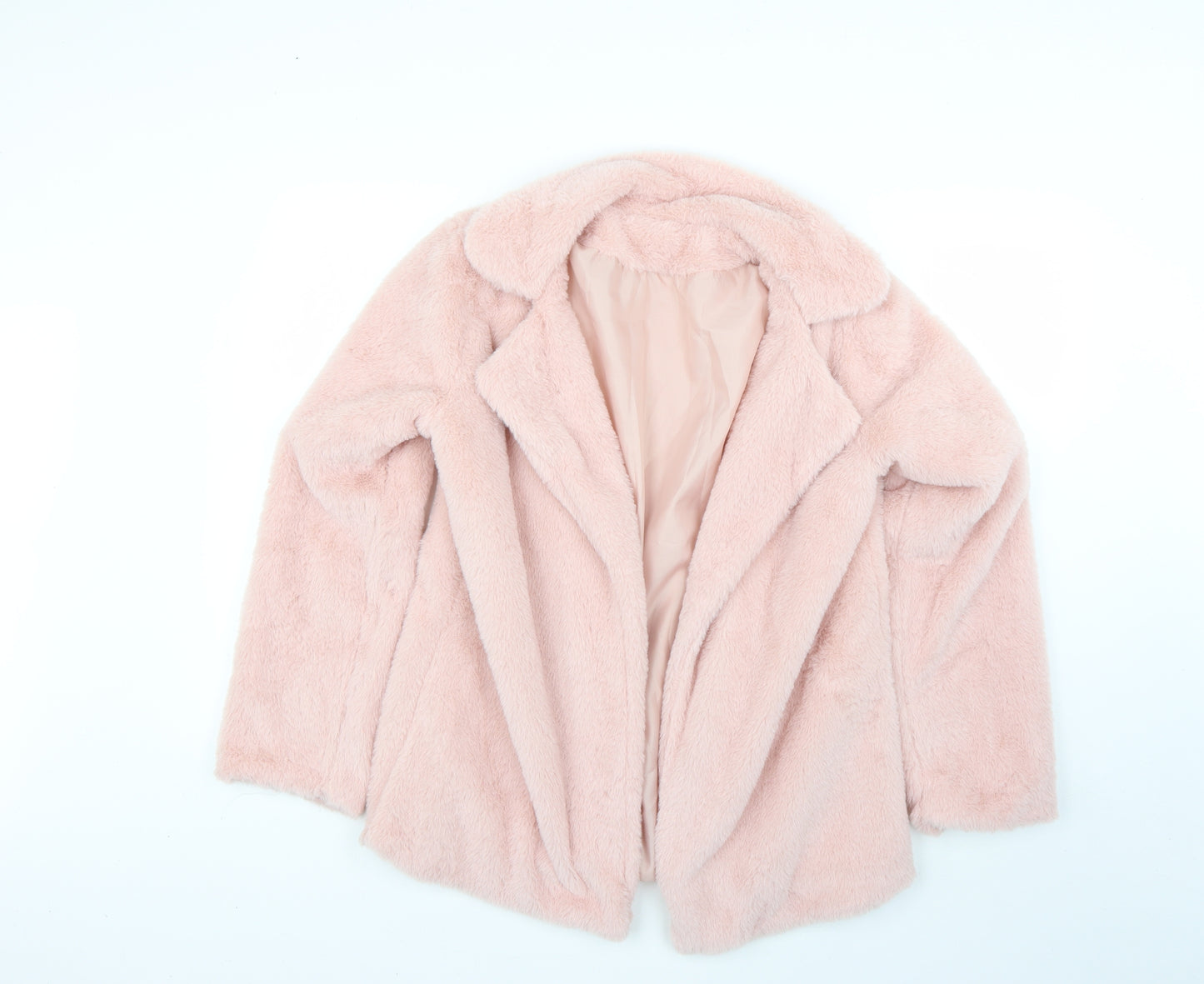 Preworn Womens Pink   Overcoat Coat Size 2XL