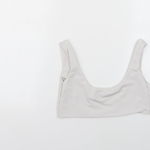 PRETTYLITTLETHING Womens Grey   Basic Blouse Size 10