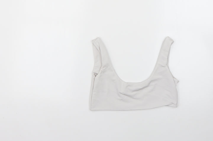 PRETTYLITTLETHING Womens Grey   Basic Blouse Size 10