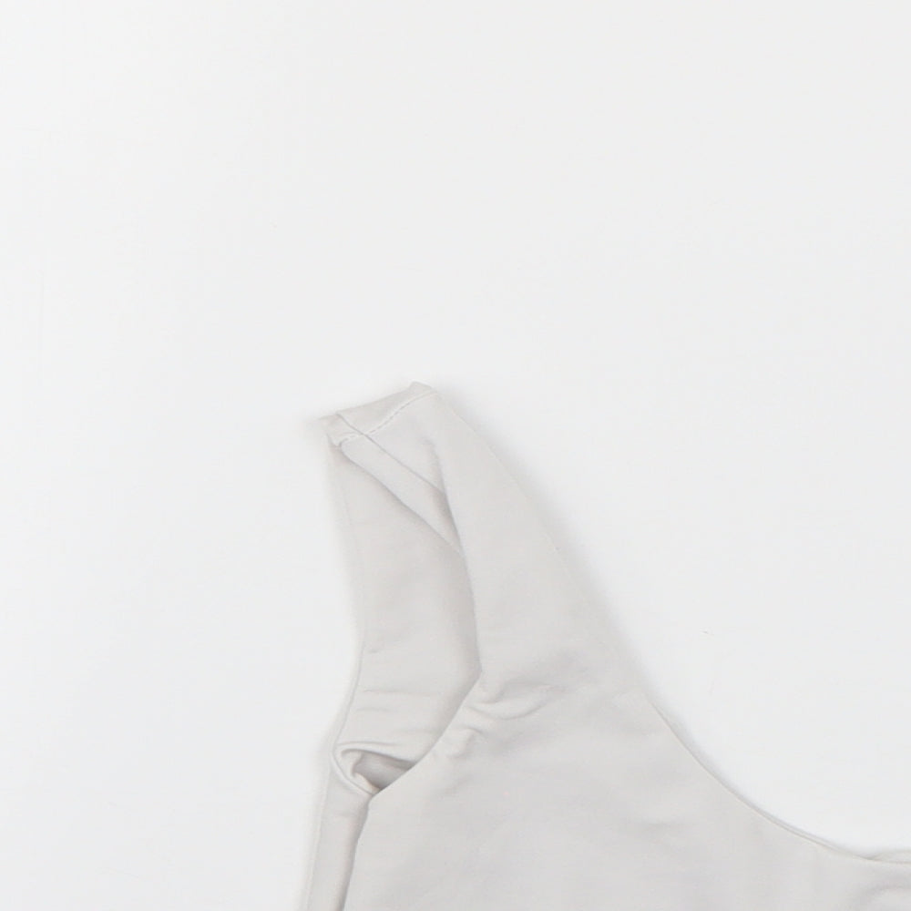 PRETTYLITTLETHING Womens Grey   Basic Blouse Size 10