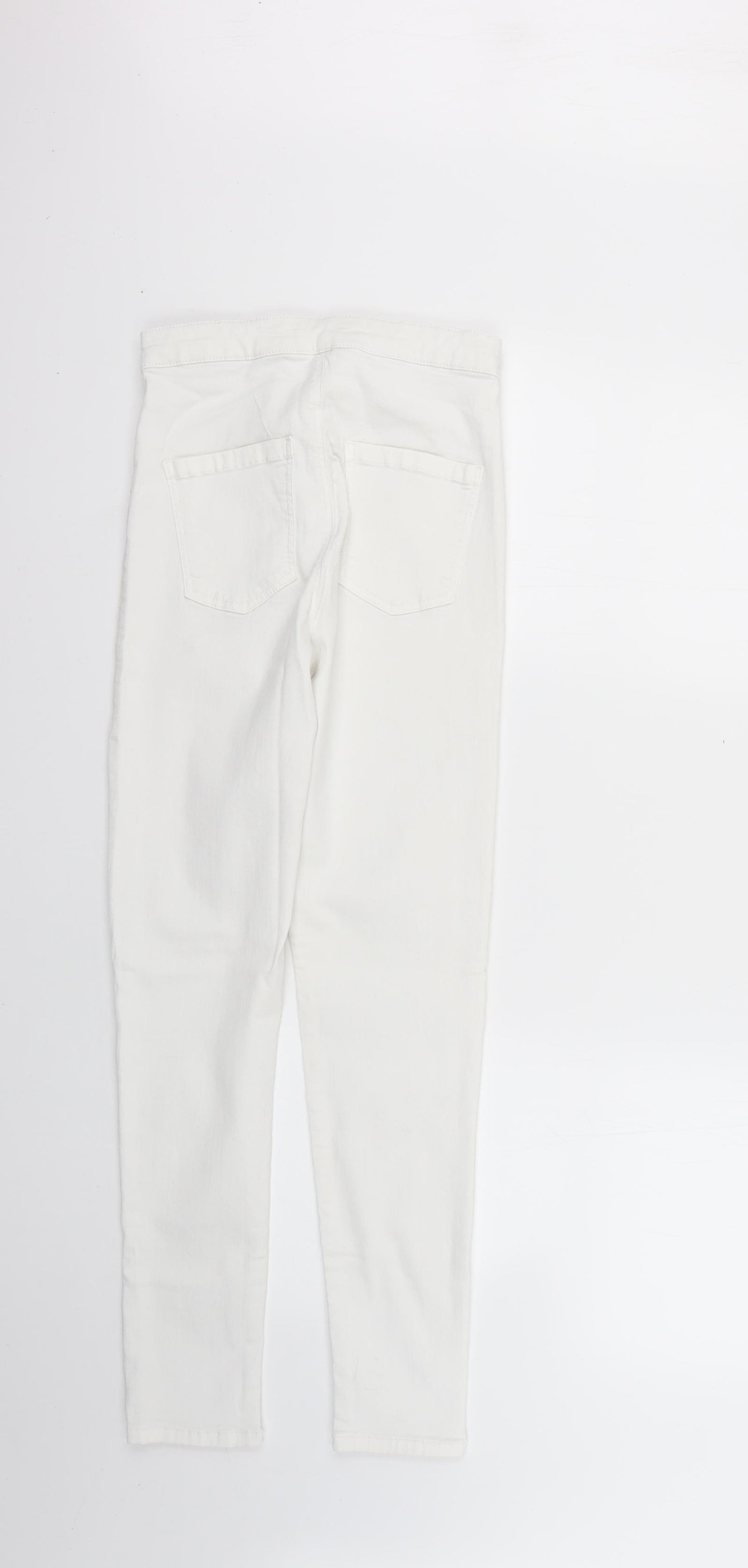 Topshop Womens White   Skinny Jeans Size 30 L25 in