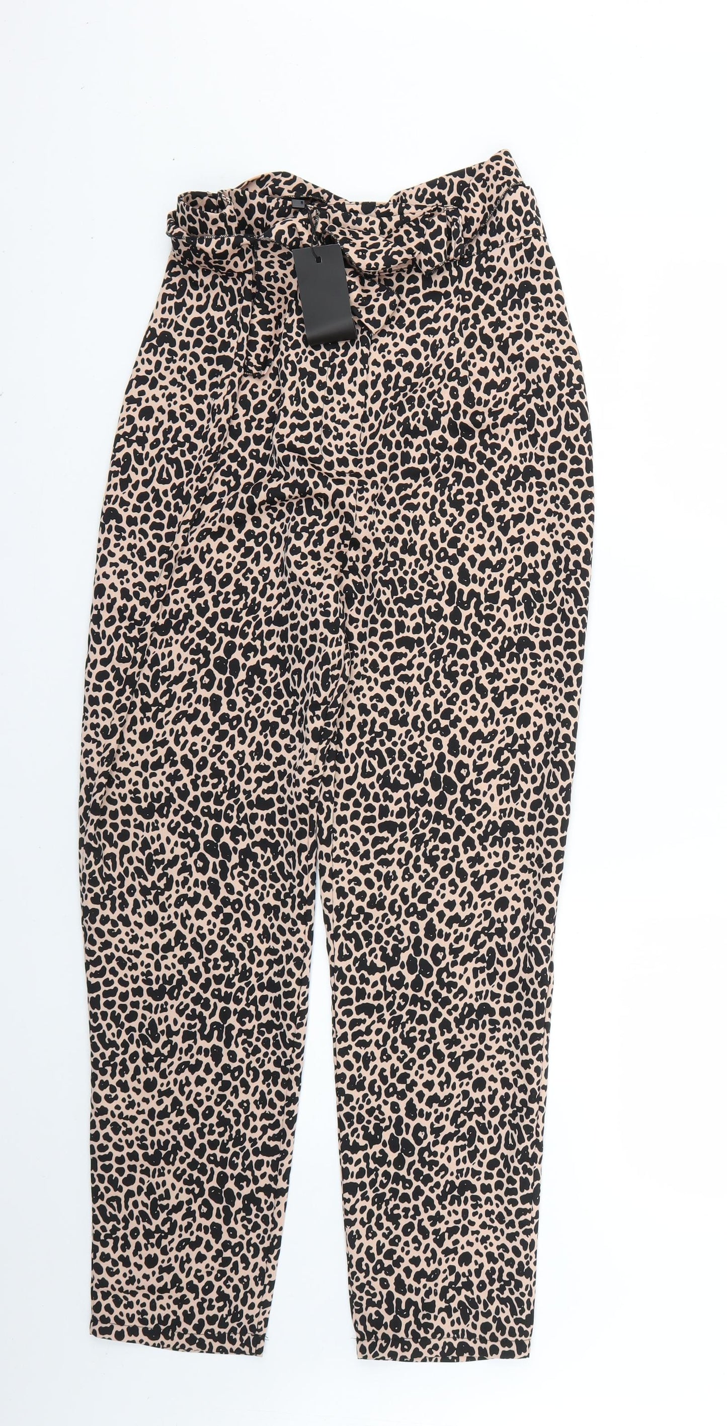 Nasty Gal Womens Multicoloured Animal Print  Trousers  Size 10 L26 in