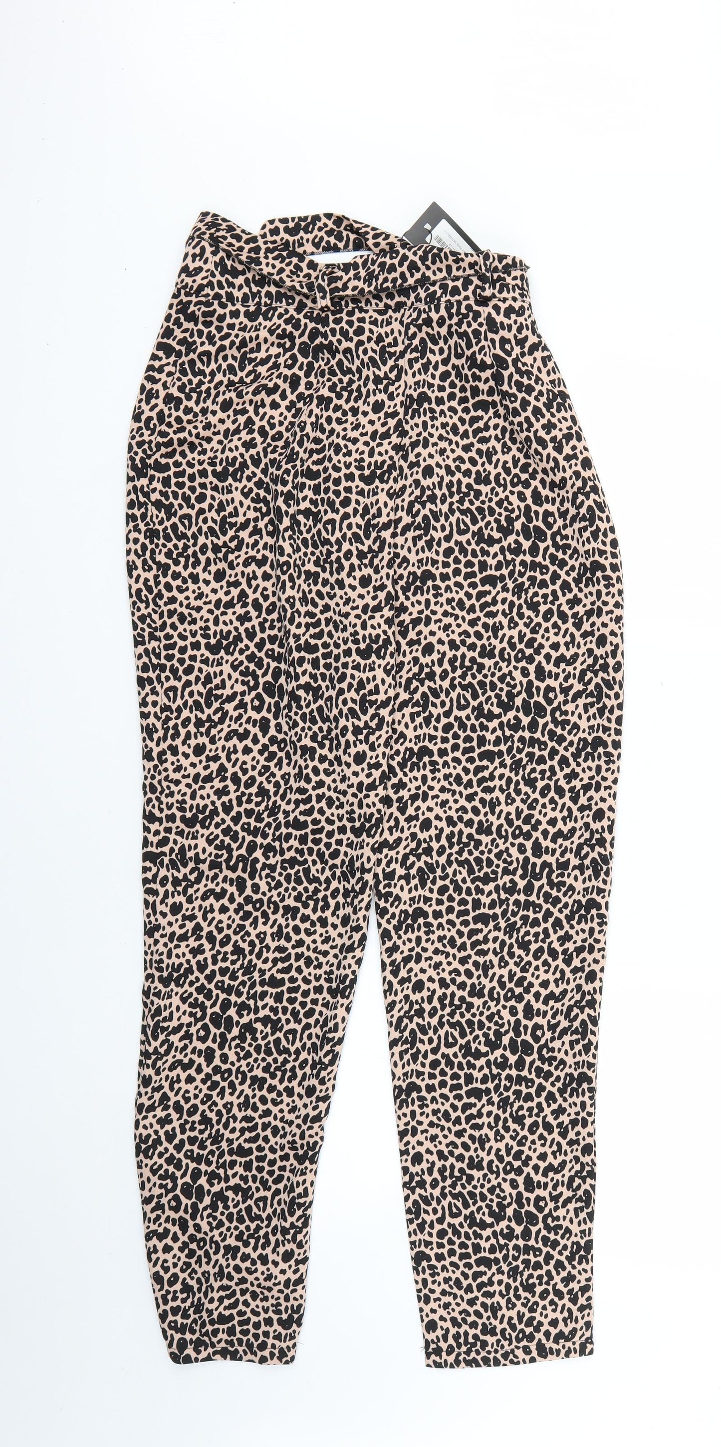 Nasty Gal Womens Multicoloured Animal Print  Trousers  Size 10 L26 in