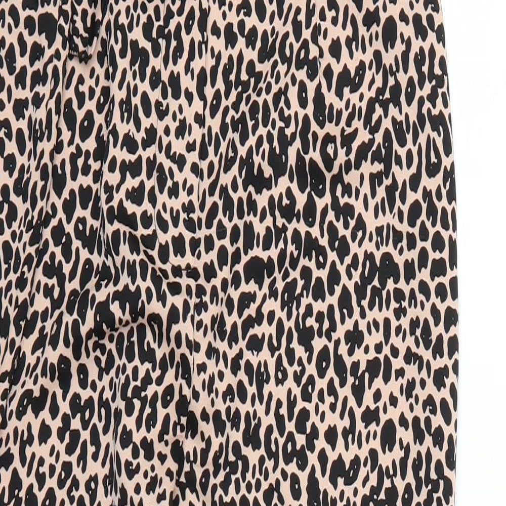 Nasty Gal Womens Multicoloured Animal Print  Trousers  Size 10 L26 in