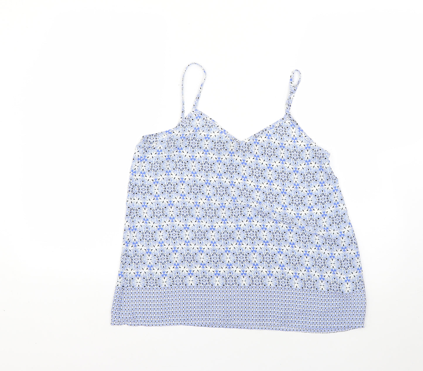 New Look Womens Multicoloured Geometric  Basic Tank Size 10