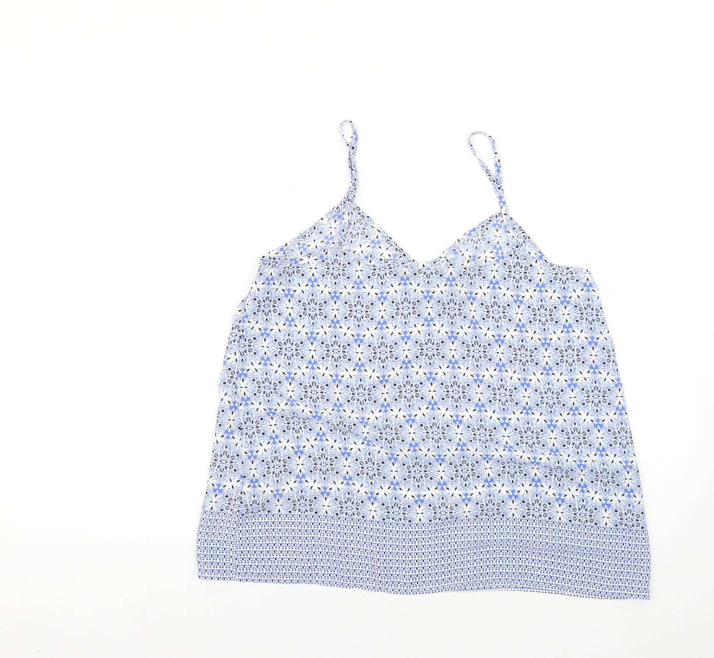 New Look Womens Multicoloured Geometric  Basic Tank Size 10