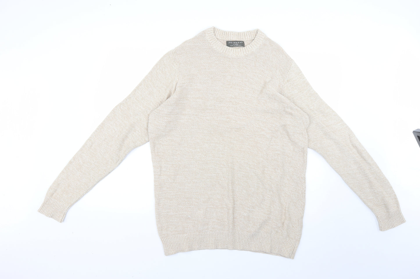 Primark Mens Beige   Pullover Jumper Size XL