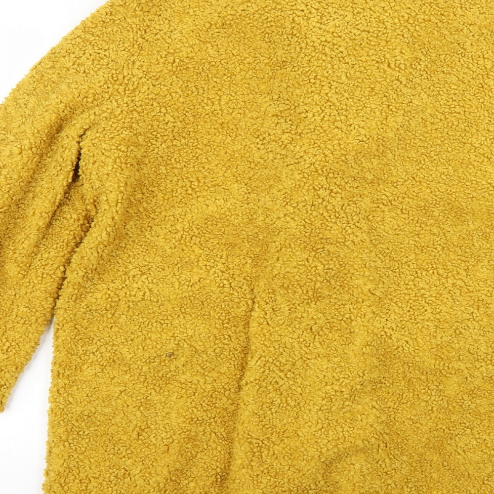 F&F Womens Yellow   Overcoat Coat Size 10