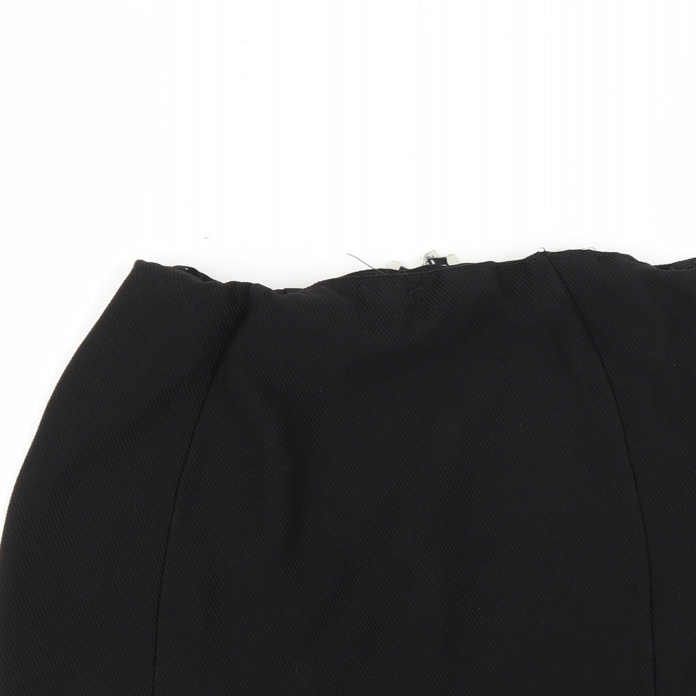 Papaya Womens Black   Mini Skirt Size 12