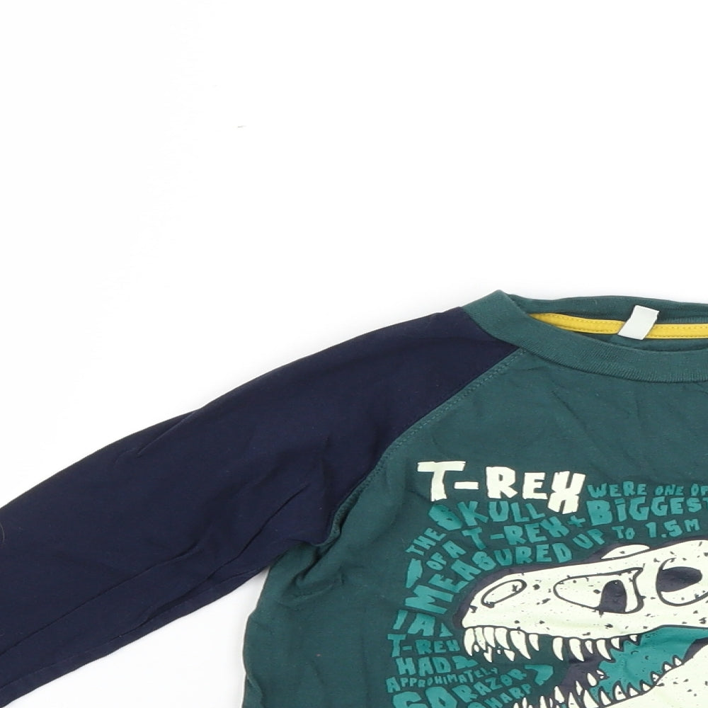 Joules Boys Blue Geometric  Basic T-Shirt Size 4 Years