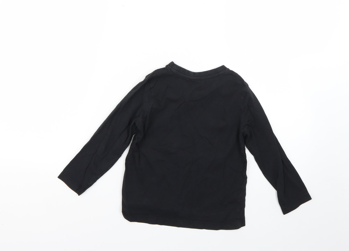 Nutmeg Boys Black   Basic T-Shirt Size 5-6 Years