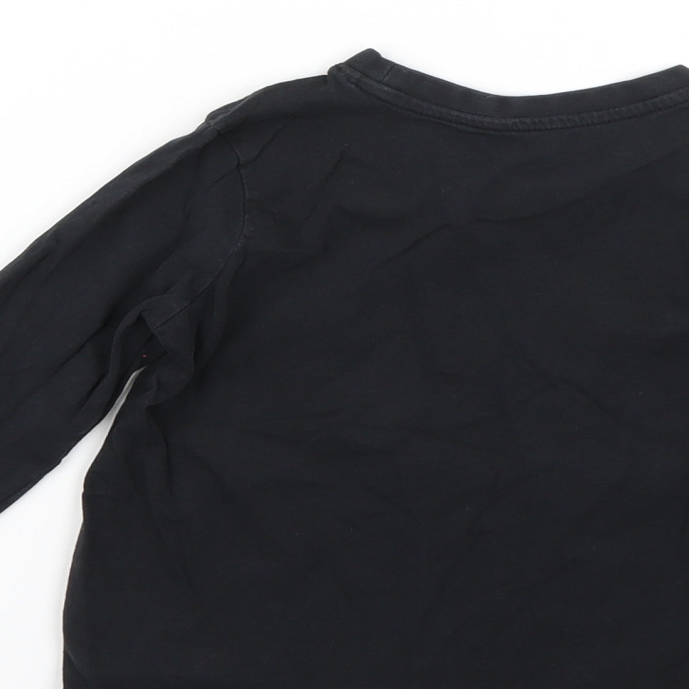Nutmeg Boys Black   Basic T-Shirt Size 5-6 Years