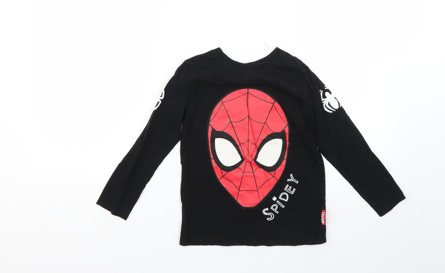 George Boys Black Geometric  Basic T-Shirt Size 5-6 Years