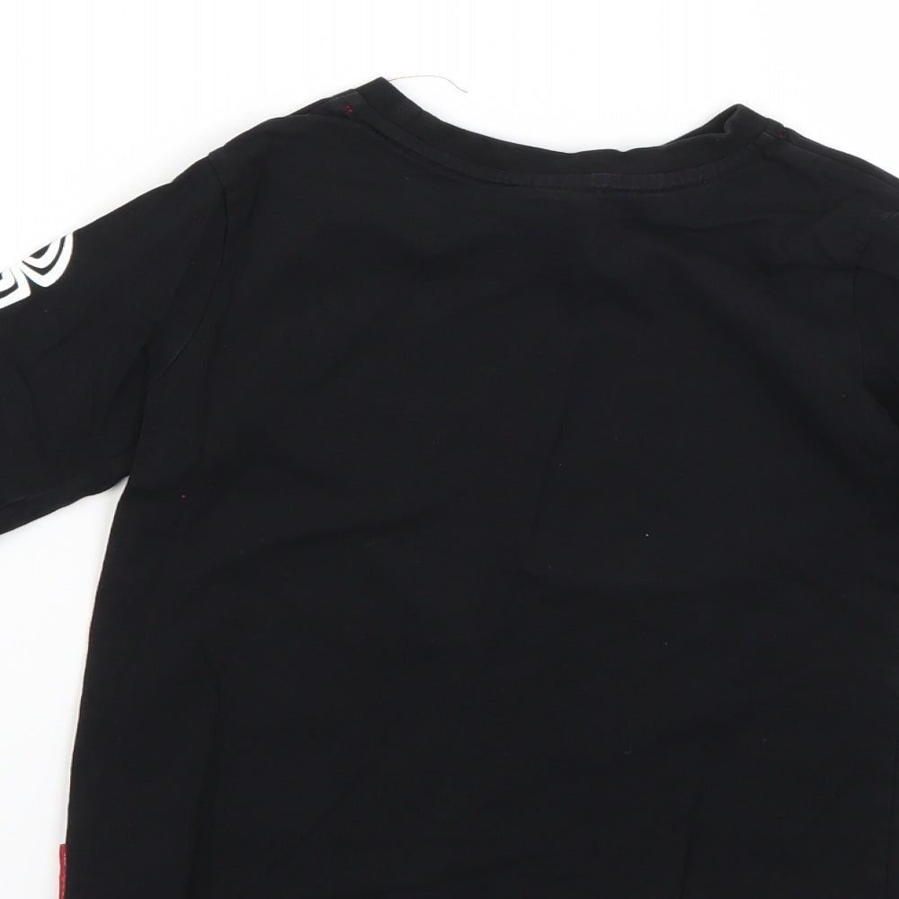 George Boys Black Geometric  Basic T-Shirt Size 5-6 Years