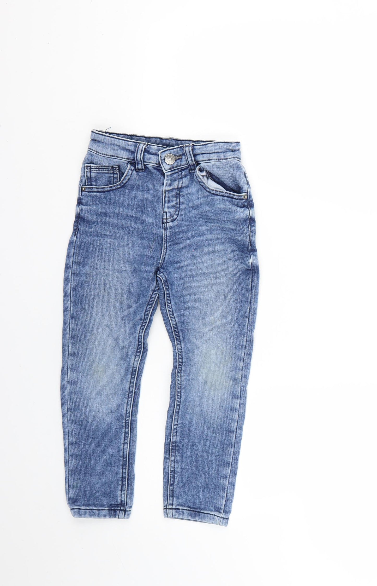 George Girls Blue   Straight Jeans Size 4-5 Years