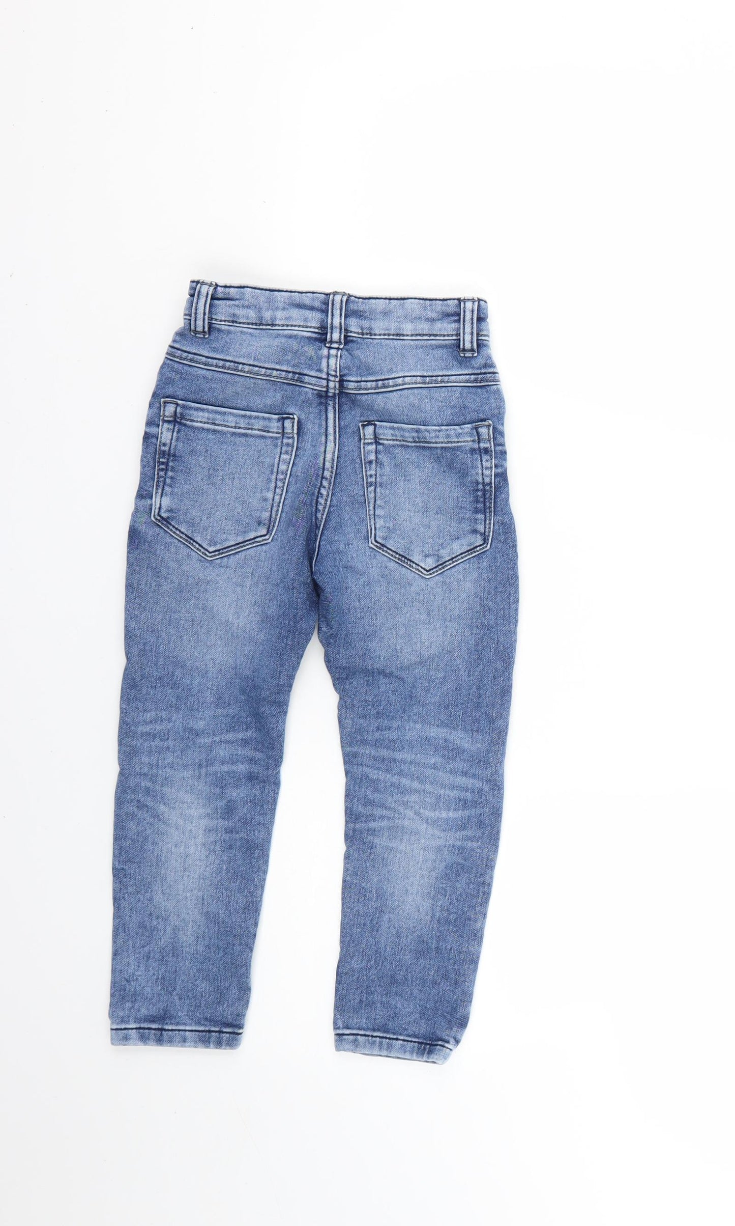 George Girls Blue   Straight Jeans Size 4-5 Years