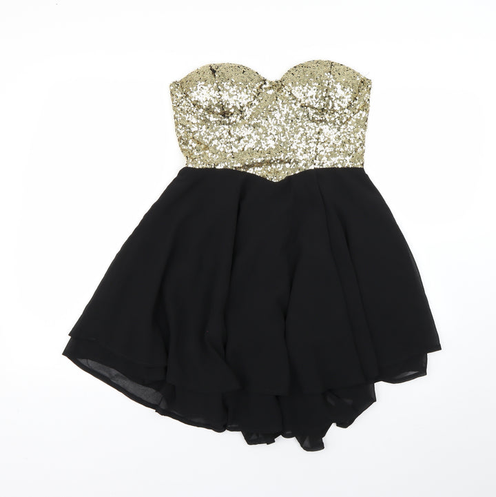 Club L Womens Gold Mini Size 12