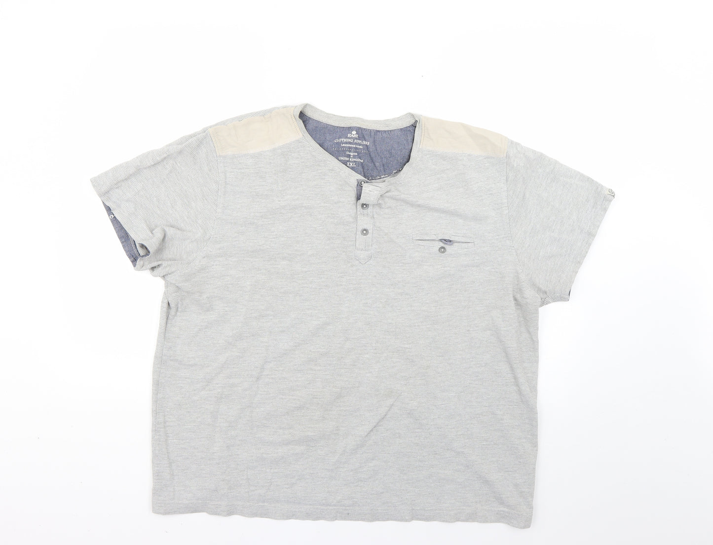 Easy Mens Grey    T-Shirt Size 2XL
