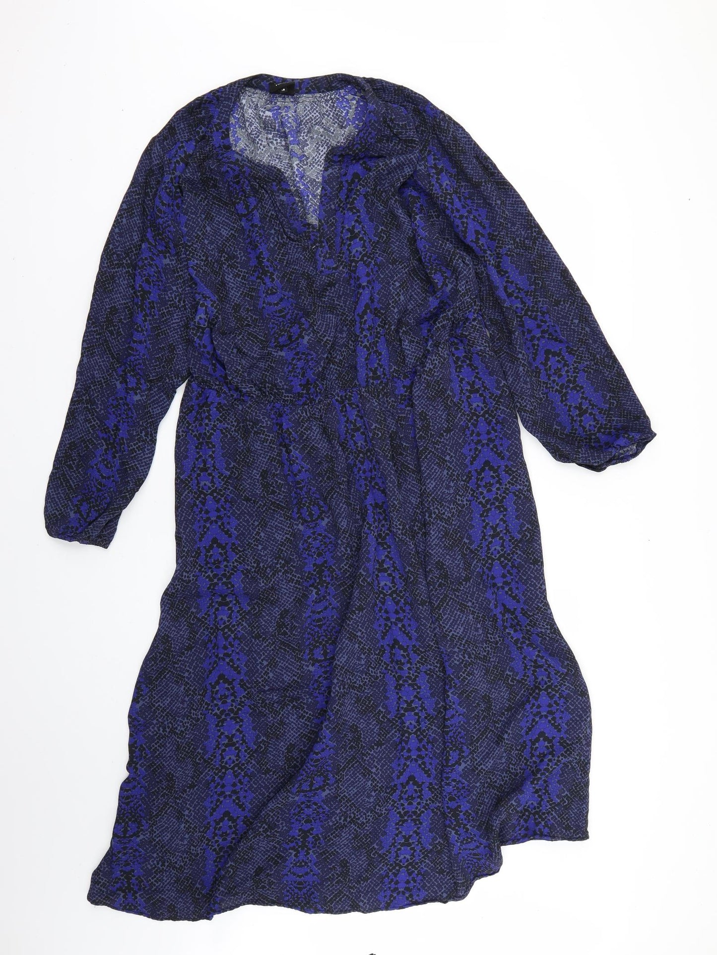 John Lewis Womens Multicoloured Geometric  Fit & Flare  Size 18