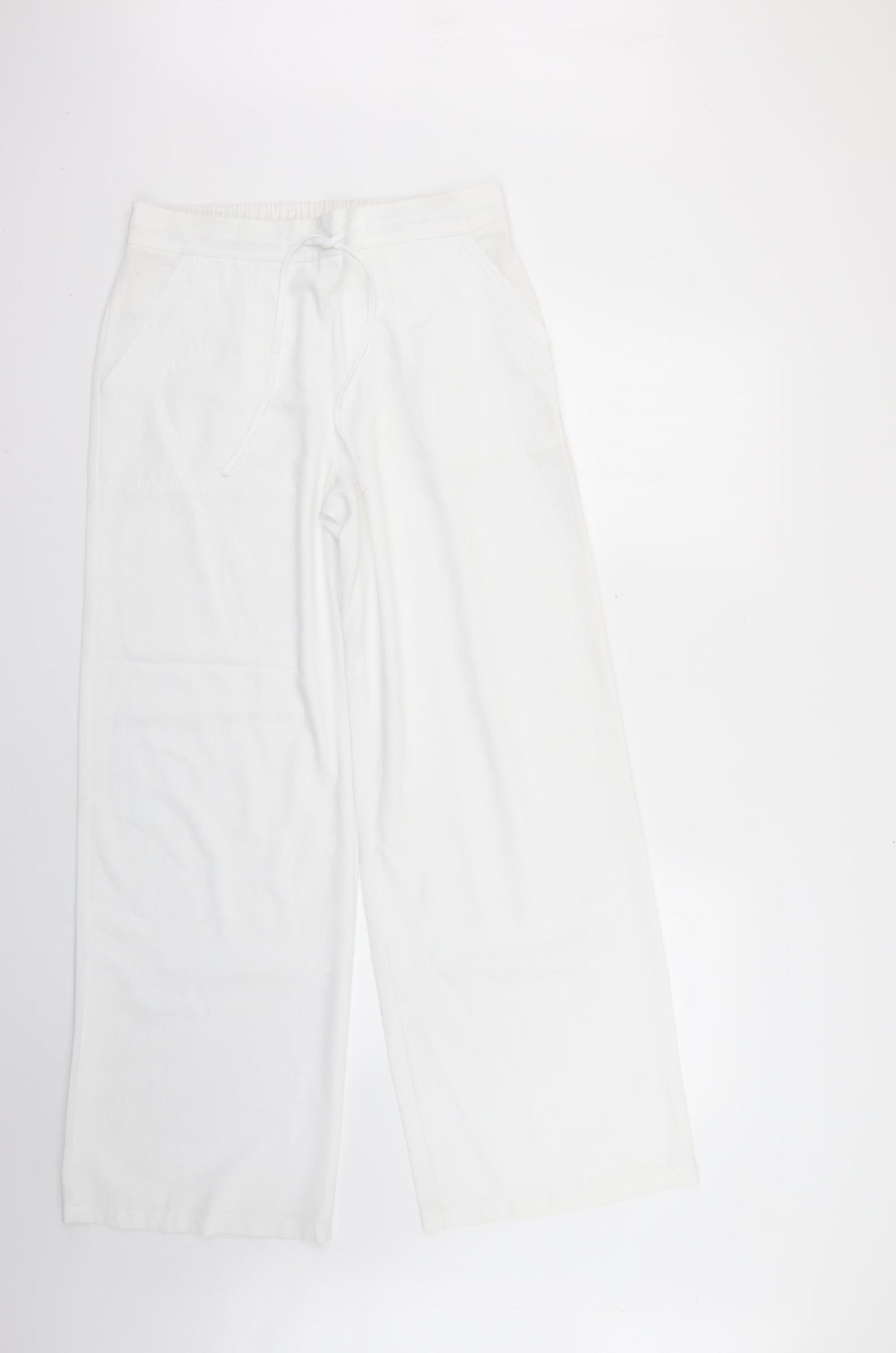 Papaya Womens White   Trousers  Size 12 L28 in
