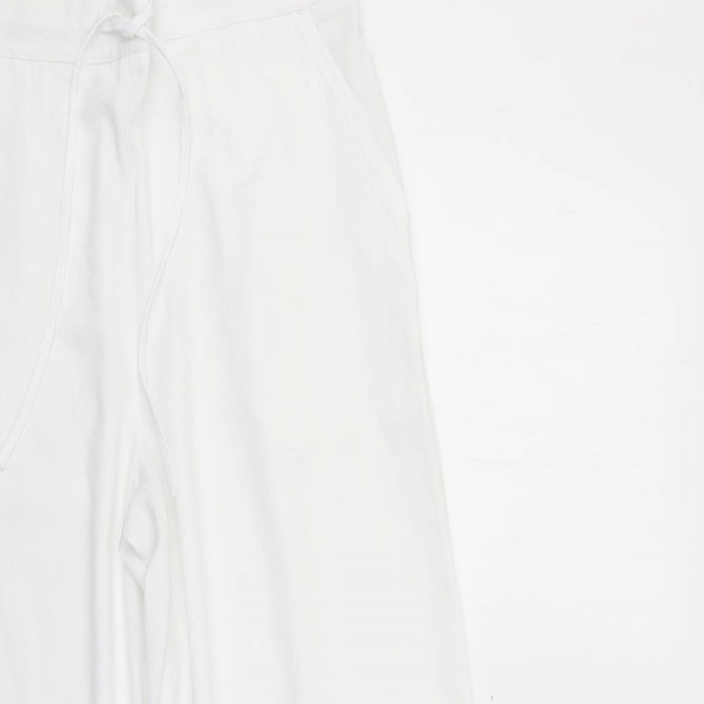 Papaya Womens White   Trousers  Size 12 L28 in
