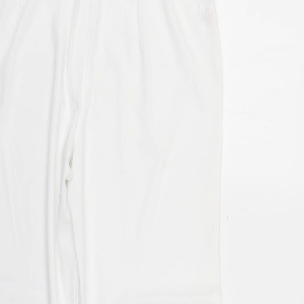 Papaya Womens White   Trousers  Size 12 L28 in