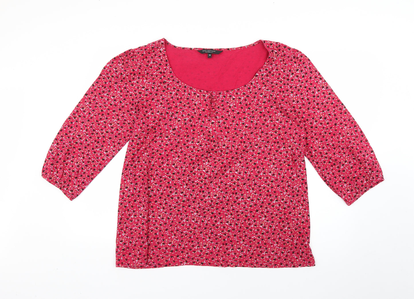 Debenhams Womens Multicoloured Floral  Basic T-Shirt Size 18