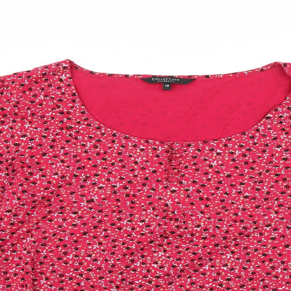 Debenhams Womens Multicoloured Floral  Basic T-Shirt Size 18