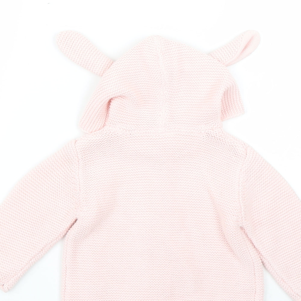 NEXT Baby Pink   Basic Coat Coatigan Size 9-12 Months