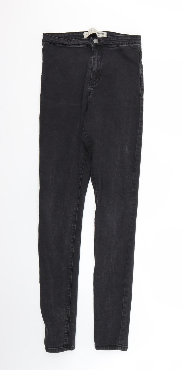 Denim & Co. Womens Black Skinny Jeans Size 12 L30 in