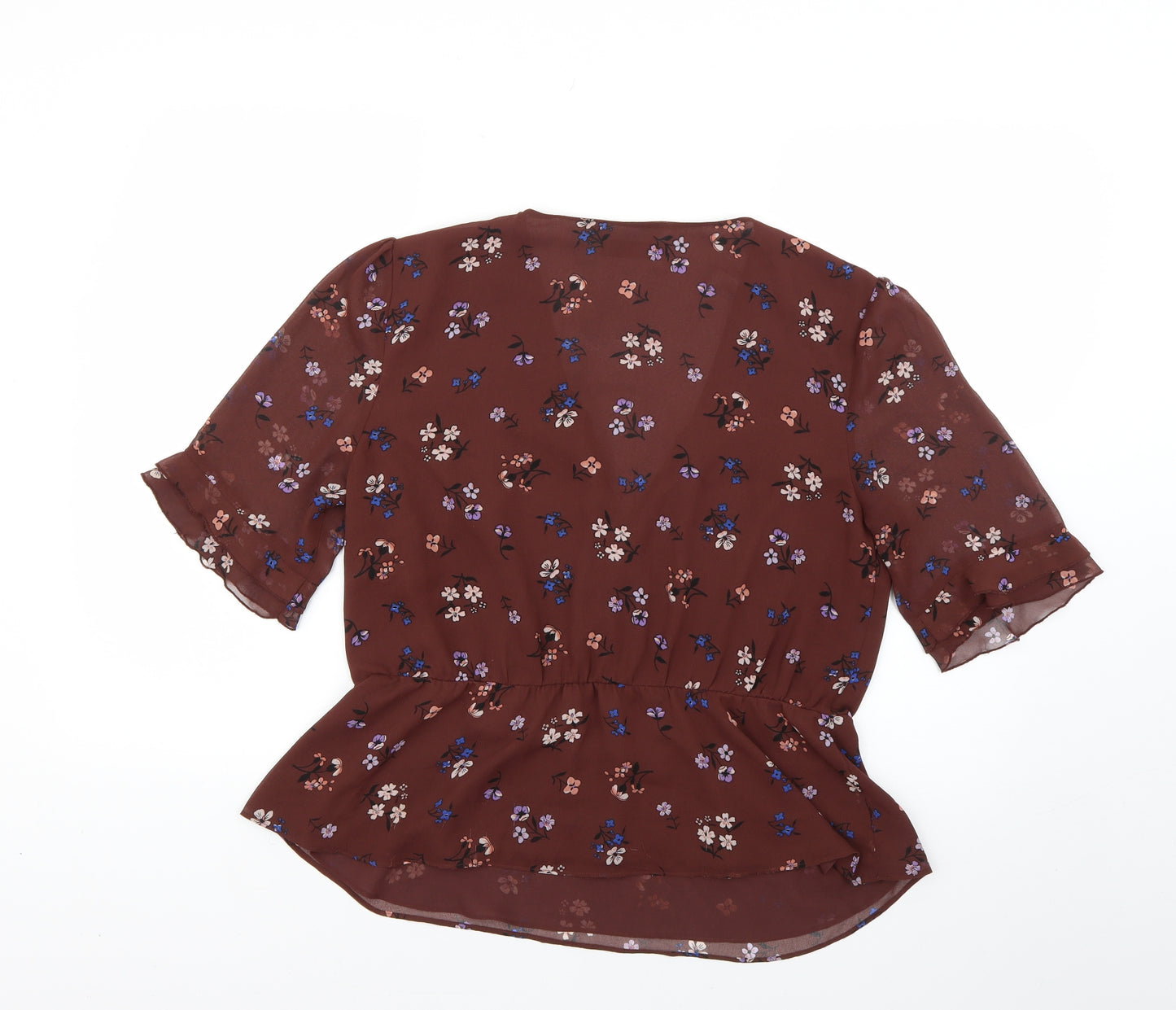 Oasis Womens Multicoloured Floral  Basic Blouse Size 14