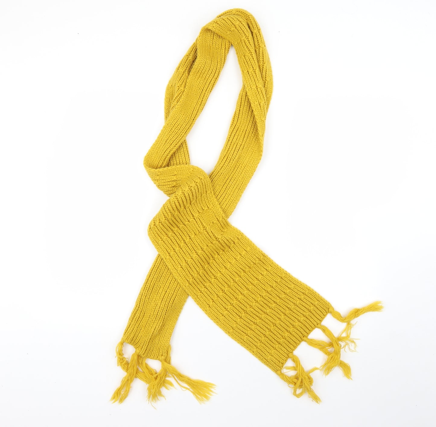 Preworn Womens Yellow    Scarf