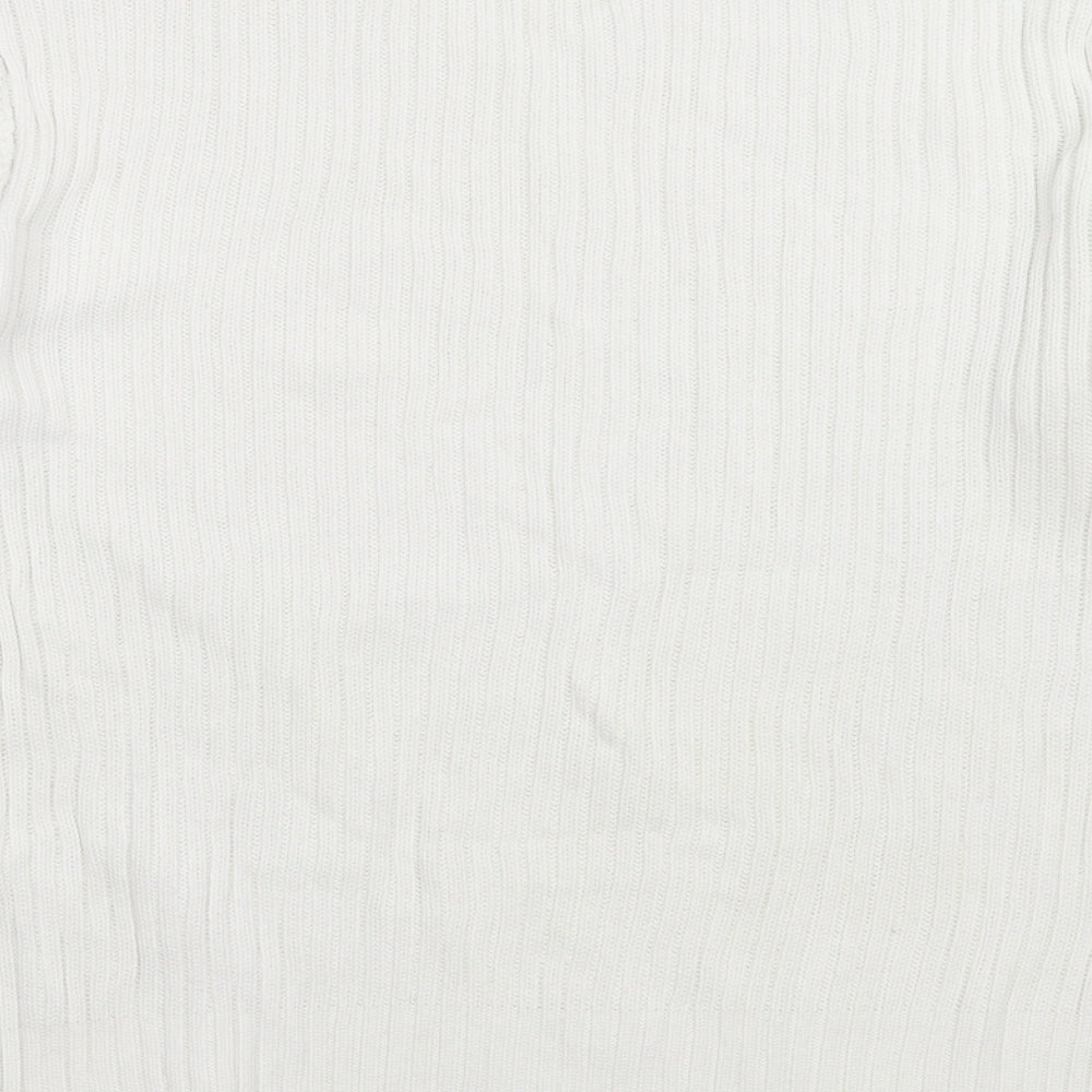 CC Womens White  Knit Pullover Jumper Size L