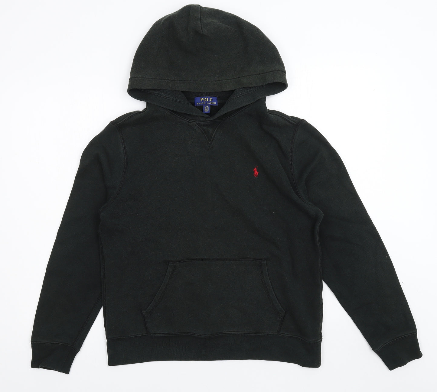 Polo Ralph Lauren Womens Green  Jersey Pullover Hoodie Size 14