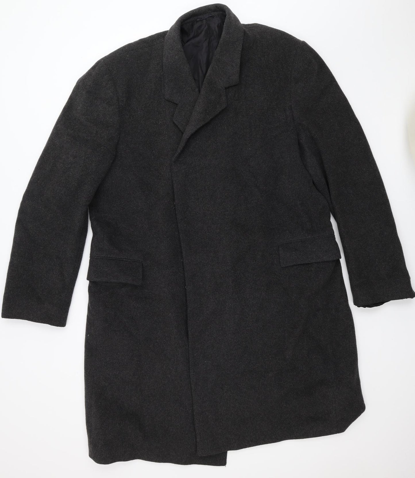 Preworn Mens Grey   Overcoat Coat Size 46