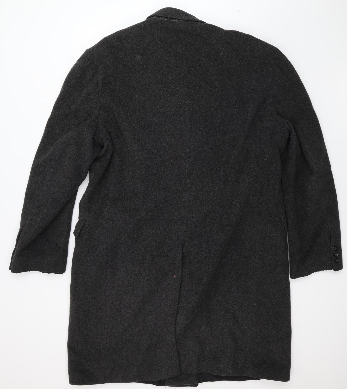 Preworn Mens Grey   Overcoat Coat Size 46