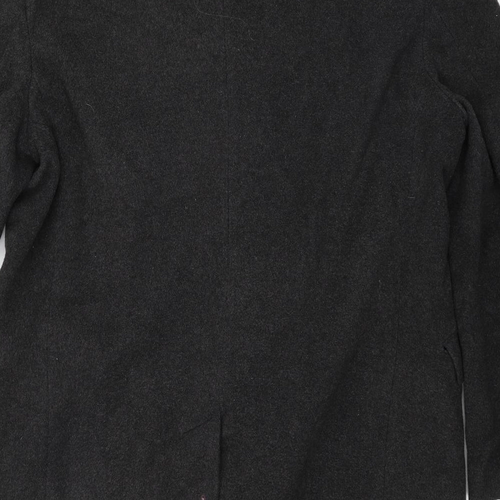Preworn Mens Grey   Overcoat Coat Size 46