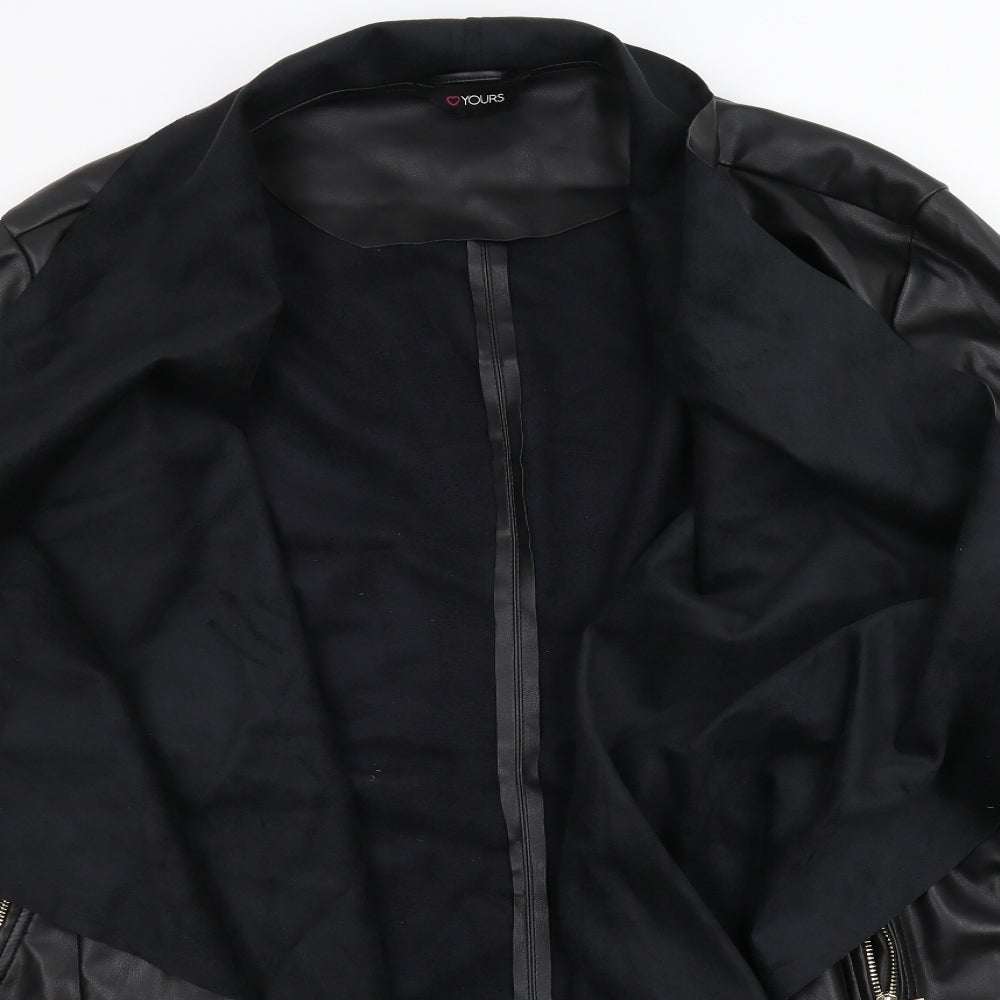 Yours Womens Black   Jacket  Size 30