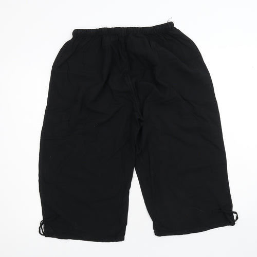 Moda Impression Womens Black   Cropped Trousers Size 30 in