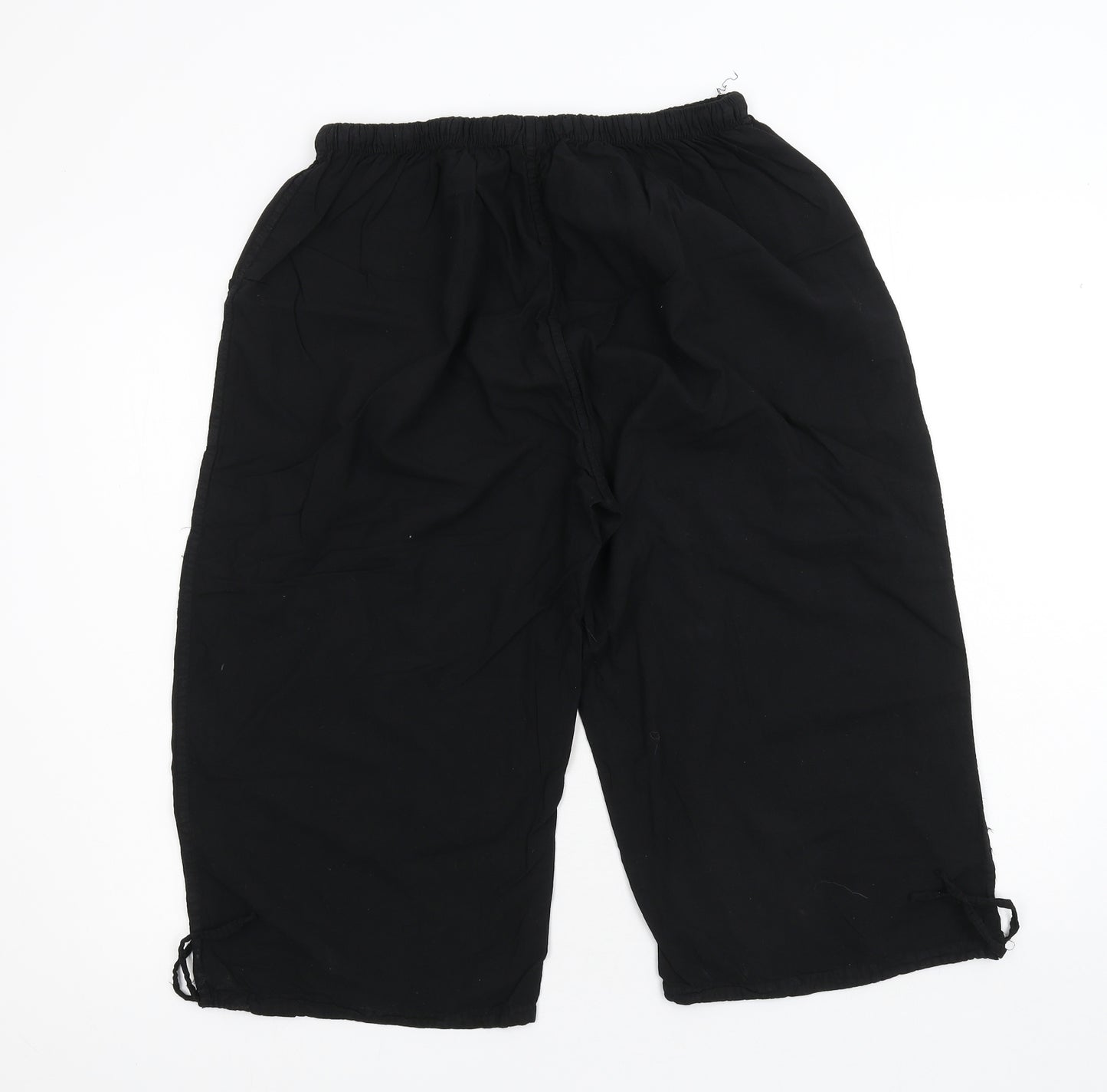 Moda Impression Womens Black   Cropped Trousers Size 30 in